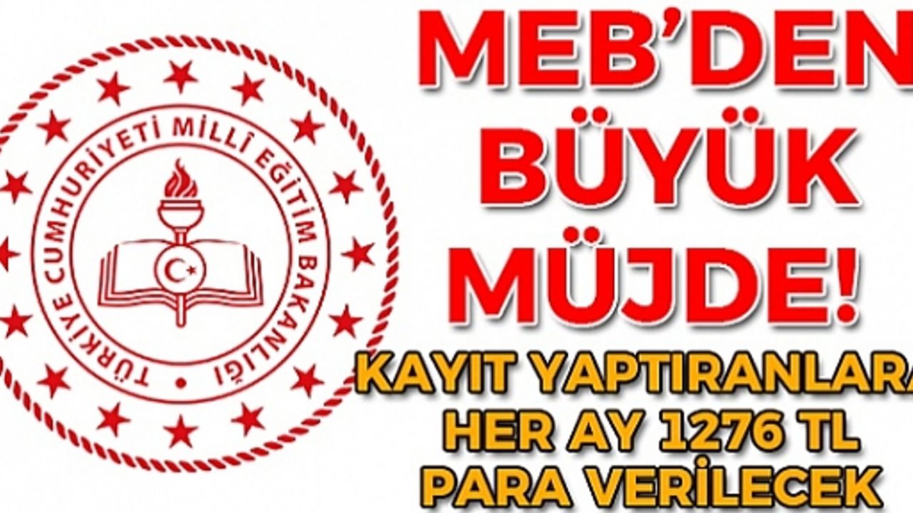 Ortaokul Mezunlarına Müjde! Kayıt Yaptıranlara Her ay 1276 TL Verilecek