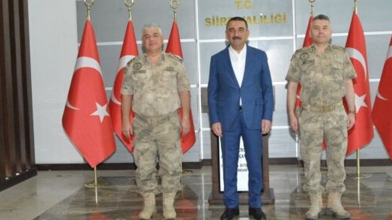 Jandarma İstihbarat Başkanı Tümgeneral Ahmet Kavukcu, Vali Hacıbektaşoğlu’nu Ziyaret Etti