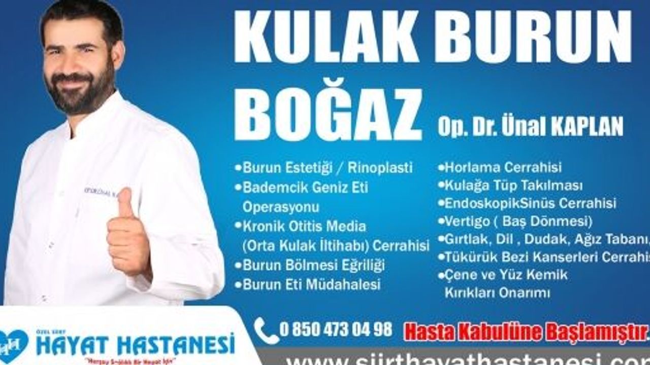 KBB Uzmanı Dr. Ünal Kaplan, Kulak Çınlaması ve Tedavisi Hakkında Bilgi Verdi