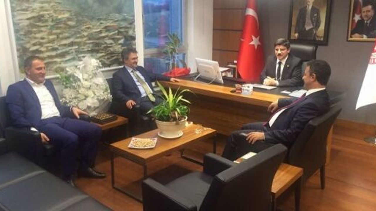  Rektör Erman ve Başkan Özcan'dan, Yasin Aktay'a Ziyaret