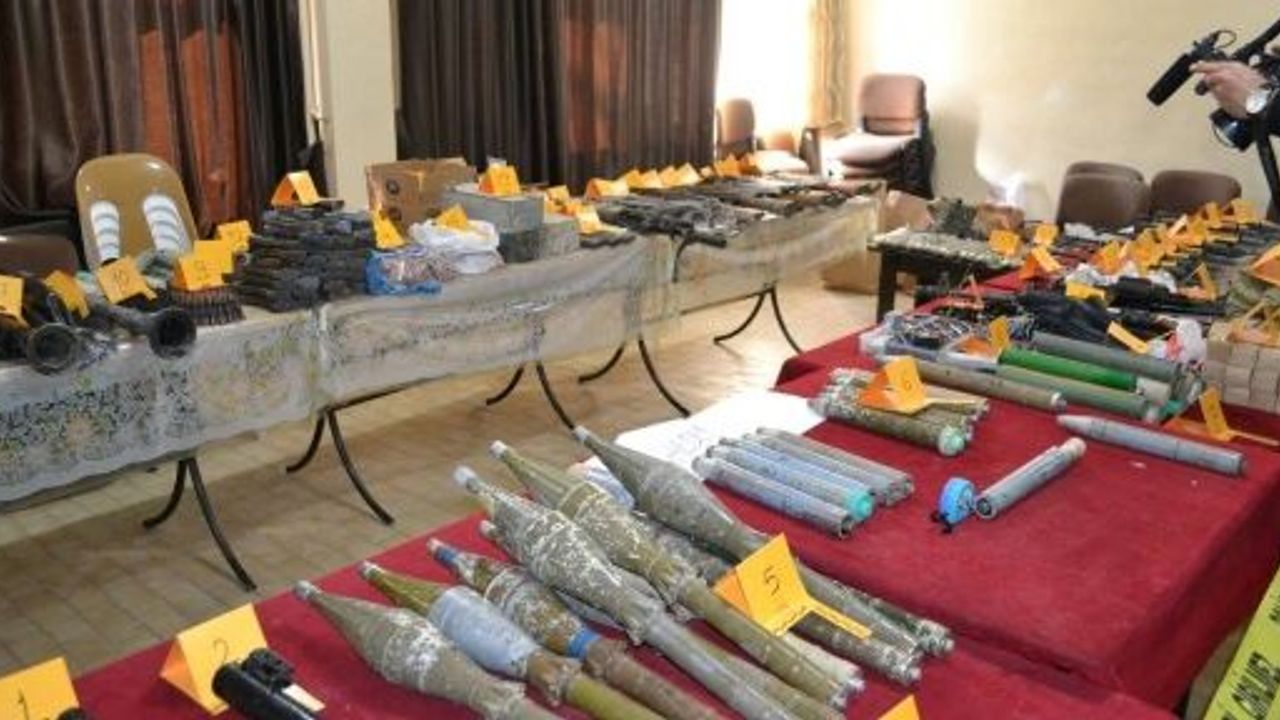 Terör Örgütüne Yönelik Hücre Evlerinde Yakalanan Mühimmatlar Açıklandı