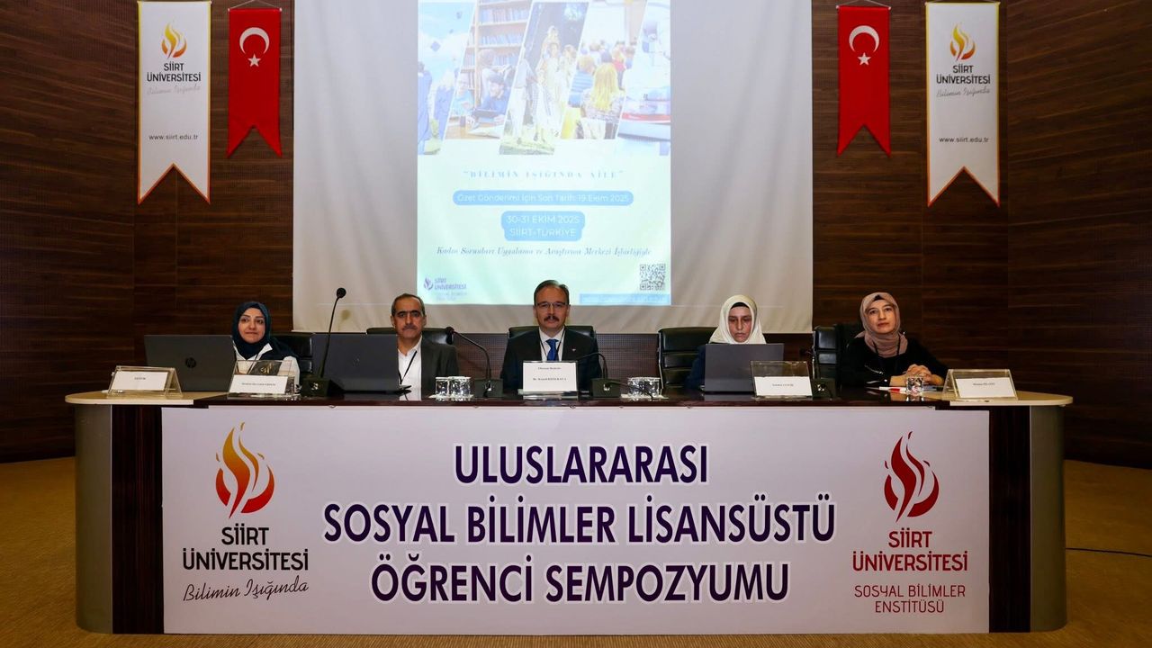 VALİ KIZILKAYA, “BİLİMİN IŞIĞINDA AİLE” TEMALI ULUSLARARASI SEMPOZYUMA BAŞKANLIK ETTİ