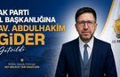AK Parti Siirt İl Başkanlığına Av.Abdulhakim Gider Atandı