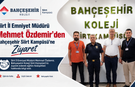 Siirt İl Emniyet Müdürü Mehmet Özdemir’den Bahçeşehir Siirt Kampüsü’ne Ziyaret