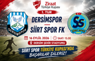 Siirt Spor, Türkiye Kupası’nda Dersimspor ile Eşleşti