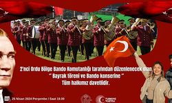 Siirt’te 2.Ordu Bölge Bando Komutanlığınca Halka Açık Olarak Bayrak Töreni ve Bando Konseri Düzenlenecek