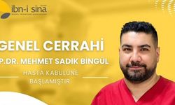 Genel Cerrahi Uzmanı Op. Dr. Mehmet Sadık Bingül, Özel Siirt İbni Sina Hastanesi’nde