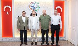 Vali Kızılkaya ve ATO Başkanı Baran’dan Siirt TSO Başkanı Kuzu’ya Ziyaret