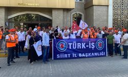 Türk-İş’ten Siirt’te Eylem: “Biz Emekçiyiz, Köle Değiliz!”