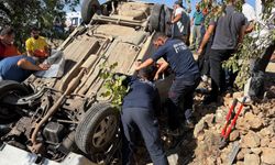 Siirt Gökçebağ Yolunda Takla Atan Araçta 2 Yaralı
