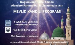 Siirt’te Mevlid Kandili Programı Düzenlenecek