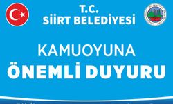 Siirt Belediyesinden Geçici Su Kesintisi ve Su Tasarrufu Çağrısı!
