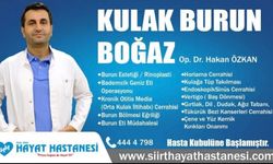 KBB Uzmanı Dr. Hakan Özkan Özel Siirt Hayat Hastanesi’nde