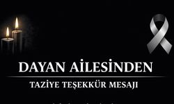 Dayan Ailesinden Taziye Teşekkür Mesajı