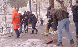 SİİRT BELEDİYESİNDEN KARLA MÜCADELE SEFERBERLİĞİ!