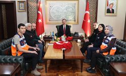 Vali Kızılkaya, AFAD İl Müdürlüğü Heyetini Makamında Ağırladı