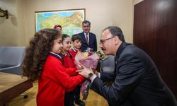 Minik Öğrencilerden Vali Kızılkaya’ya Anlamlı Ziyaret
