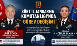 Siirt İl Jandarma Komutanlığı’nda Görev Değişimi
