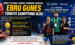 Siirt’te Boks Tarihi Yeniden Yazıldı: Ebru Güneş Türkiye Şampiyonu Oldu