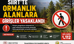 Siirt’te Ormanlık Alanlara Girişler Yasaklandı