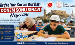 Siirt’te Yaz Kur’an Kursları Dönem Sonu Sınavı Heyecanı