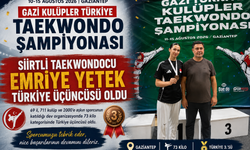 Siirtli Taekwondocu Emriye Yetek Türkiye Üçüncüsü Oldu