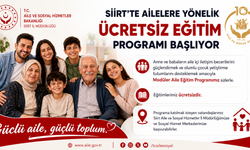 Siirt’te Ailelere Yönelik Ücretsiz Eğitim Programı Başlıyor