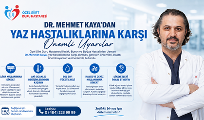 Dr. Mehmet Kaya’dan Yaz Hastalıklarına Karşı Önemli Uyarılar