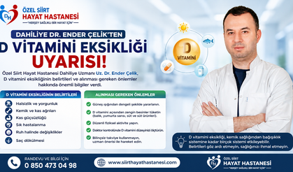 Uz. Dr. Ender Çelik’ten D Vitamini Eksikliği Uyarısı