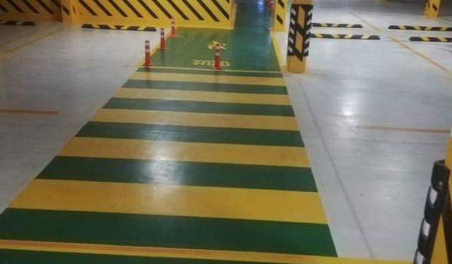 Bilgiç Fabrika Otopark Yol Çizgisi İşaretleri Kony