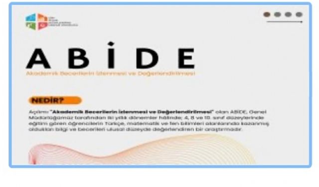 2024 Akademik Becerilerin İzlenmesi ve Değerlendirilmesi Uygulaması Yapılacak