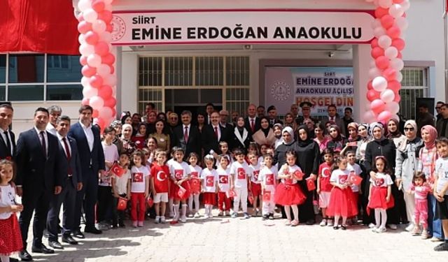 Siirt’te Emine Erdoğan Anaokulunun Açılışı Yapıldı