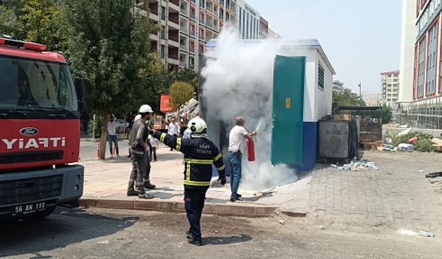 Siirt’te Elektrik Trafosu Alev Aldı: İtfaiyenin Zamanında Müdahalesi Faciayı Önledi