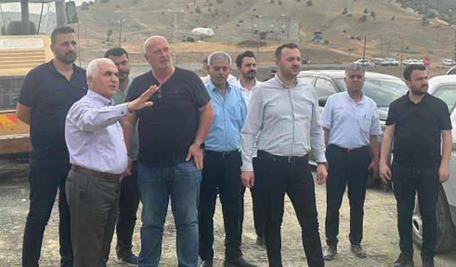AK Parti Heyetinden Siirt–Pervari Yolu ve 400 Yataklı Devlet Hastanesi İnşaatına İnceleme Ziyareti