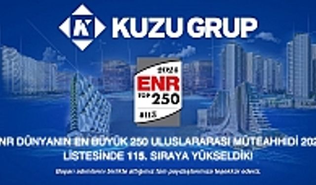 Kuzu Grup, Dünya’nın En Büyük 250 Uluslararası Müteahhidi Listesi’nde 115. Sırada Yer Aldı