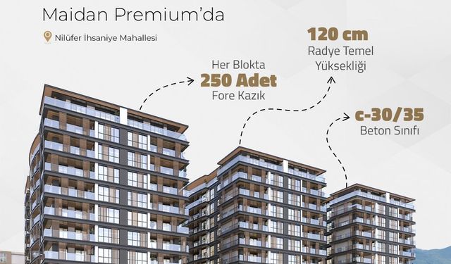 Bilim İnşaat’tan Bursa Nilüfer’de Yeni Proje:  Maidan Premium