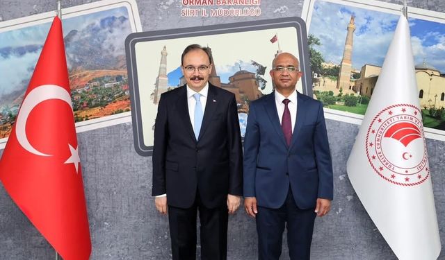 Vali Dr. Kemal Kızılkaya’dan İl Tarım ve Orman Müdürü Mustafa Şanverdi’ye Ziyaret