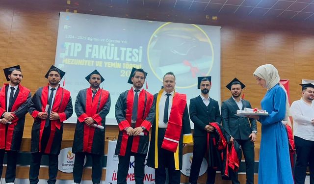 Siirt Eğitim ve Araştırma Hastanesi, 21 Yeni Hekimle Tıp Dünyasına Katkı Sundu