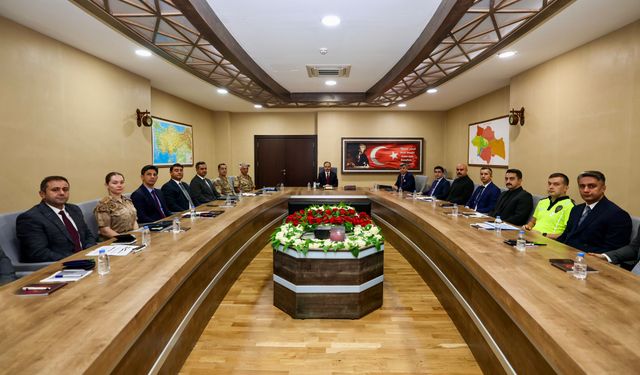 Vali Kızılkaya Başkanlığında Güvenlik Tedbirleri Masaya Yatırıldı