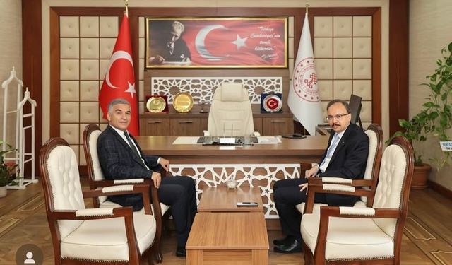 Vali Kızılkaya’dan İl Kültür ve Turizm Müdürü Genç’e Hayırlı Olsun Ziyareti