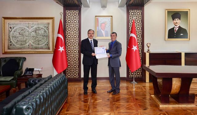 Orman İşletme Müdürü Hüseyin Yaklav’dan Vali Kızılkaya’ya Veda Ziyareti