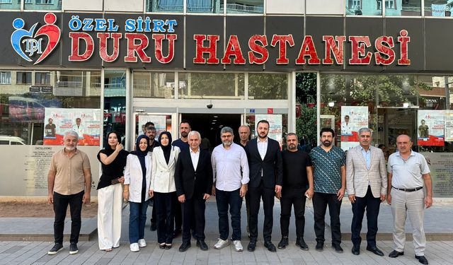 AK Parti Heyetinden Özel Siirt Duru Hastanesine Ziyaret
