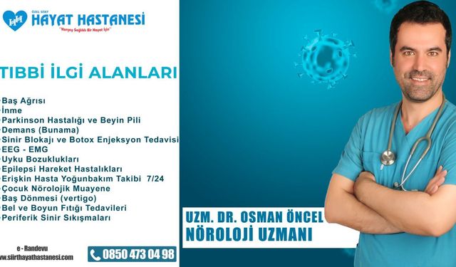 Nöroloji Uzmanı Dr. Osman Öncel’den Baş Ağrısına Dair Önemli Uyarılar