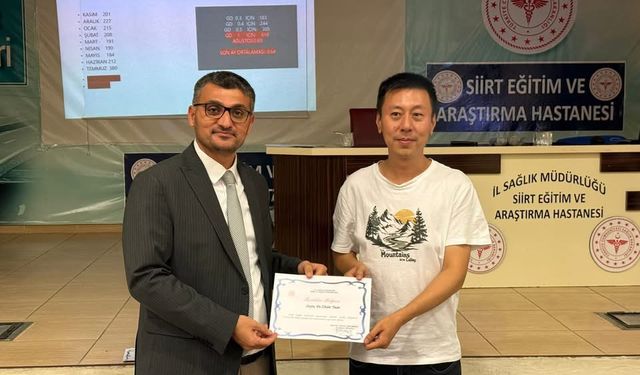 İl Sağlık Müdürlüğü, Evde Sağlık Ekibini Teşekkür Belgeleriyle Onurlandırdı