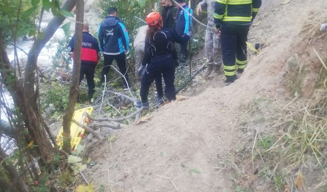 SİİRT’TE ARAÇ UÇURUMA YUVARLANDI: 1 ÖLÜ, 1 YARALI