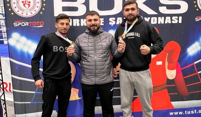 Boksta Siirt’e Madalya Yağdı: Emir Özgür ve Nihat Adiyan’dan Büyük Başarı