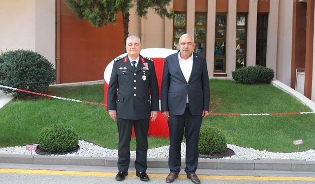 Baki Olgaç’tan Jandarma Genel Komutanı Orgeneral Ali Çardakçı’ya Ziyaret