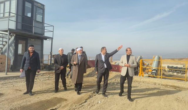 Şeyh Muiniddin Aydın’dan Asfalt Plenti ve Tesislere Anlamlı Ziyaret