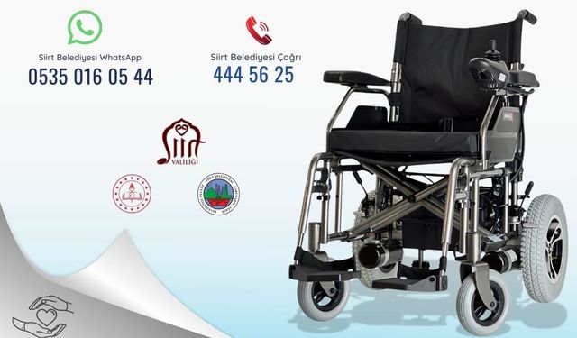 Siirt Valiliği’nden Sosyal Destek Hamlesi: Tekerlekli Sandalyelere Ücretsiz Bakım