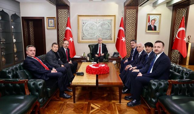 Siirt TSO Başkanı Güven Kuzu, Bakan Şimşek ile Birlikte Vali Kızılkaya’yı Ziyaret Etti